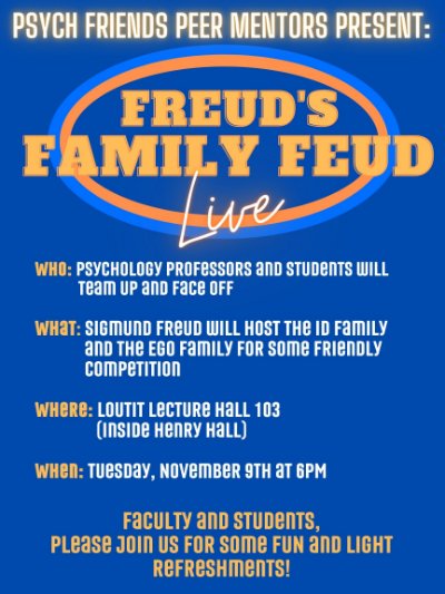 Freud's Family Feud Flier